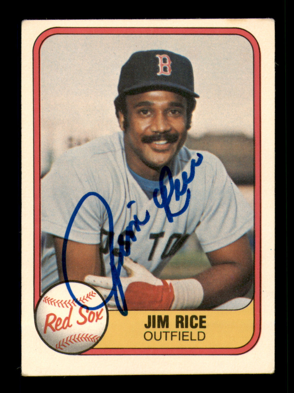 Jim Rice Autographed 1983 Donruss Card #208 Card Boston Red Sox SKU #241235