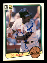 Jim Rice Autographed 1983 Donruss Card #208 Card Boston Red Sox SKU #241236