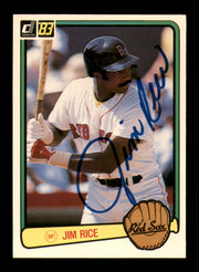Jim Rice Autographed 1983 Donruss Card #208 Card Boston Red Sox SKU #241237