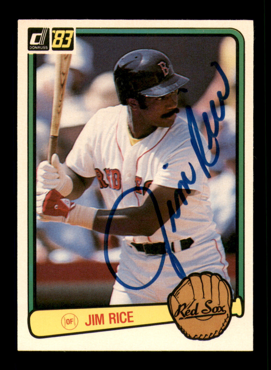 Jim Rice Autographed 1983 Donruss Card #208 Card Boston Red Sox SKU #241237