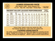 Jim Rice Autographed 1983 Donruss Card #208 Card Boston Red Sox SKU #241237