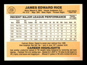 Jim Rice Autographed 1983 Donruss Card #208 Card Boston Red Sox SKU #241238