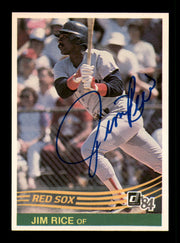Jim Rice Autographed 1984 Donruss Card #50 Card Boston Red Sox SKU #241247