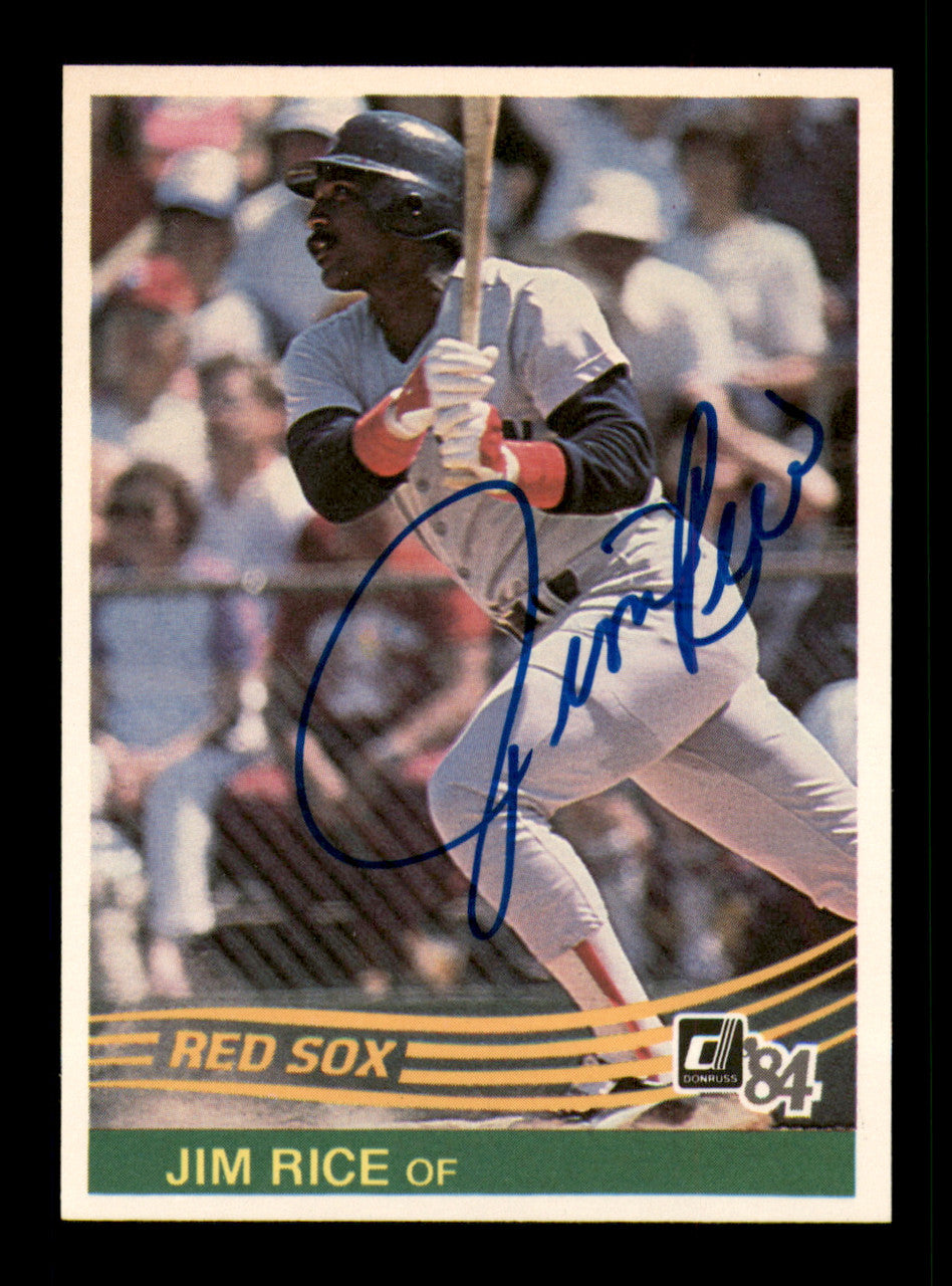 Jim Rice Autographed 1984 Donruss Card #50 Card Boston Red Sox SKU #241247