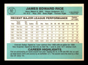 Jim Rice Autographed 1984 Donruss Card #50 Card Boston Red Sox SKU #241247