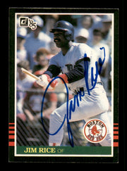 Jim Rice Autographed 1985 Donruss Card #50 Card Boston Red Sox SKU #241255