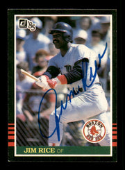 Jim Rice Autographed 1985 Donruss Card #50 Card Boston Red Sox SKU #241256