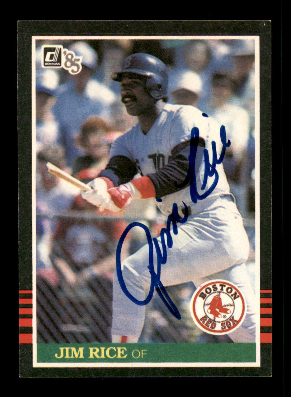 Jim Rice Autographed 1985 Donruss Card #50 Card Boston Red Sox SKU #241257