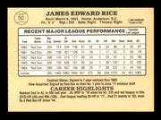 Jim Rice Autographed 1985 Donruss Card #50 Card Boston Red Sox SKU #241259