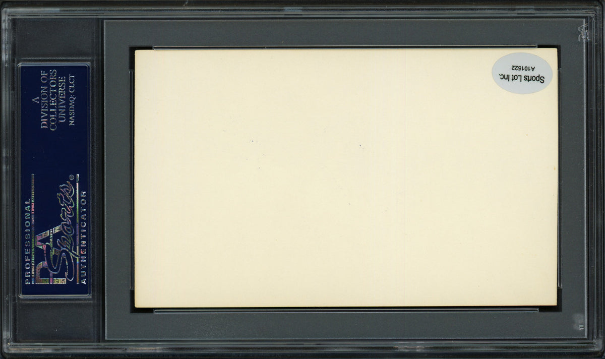 Tommie Aaron Autographed 3x5 Index Card Atlanta Braves PSA/DNA #83860223