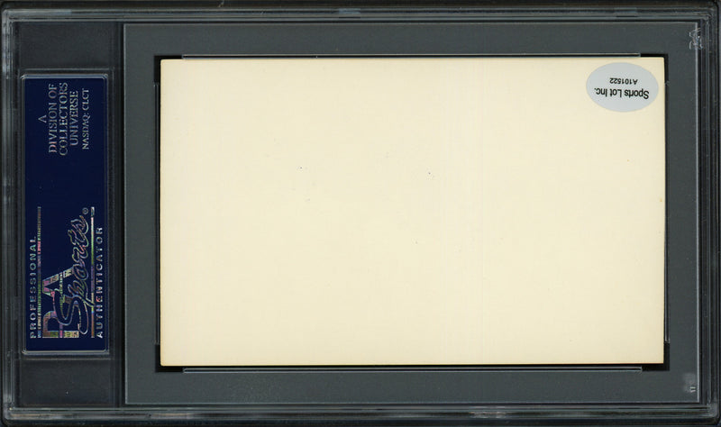 Tommie Aaron Autographed 3x5 Index Card Atlanta Braves PSA/DNA #83860223