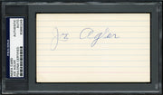 Joe Agler Autographed 3x5 Index Card Washington Senators PSA/DNA #83860249
