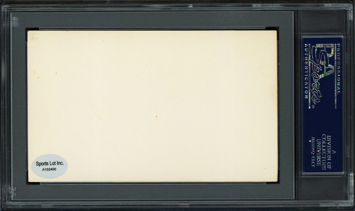 Joe Agler Autographed 3x5 Index Card Washington Senators PSA/DNA #83860250