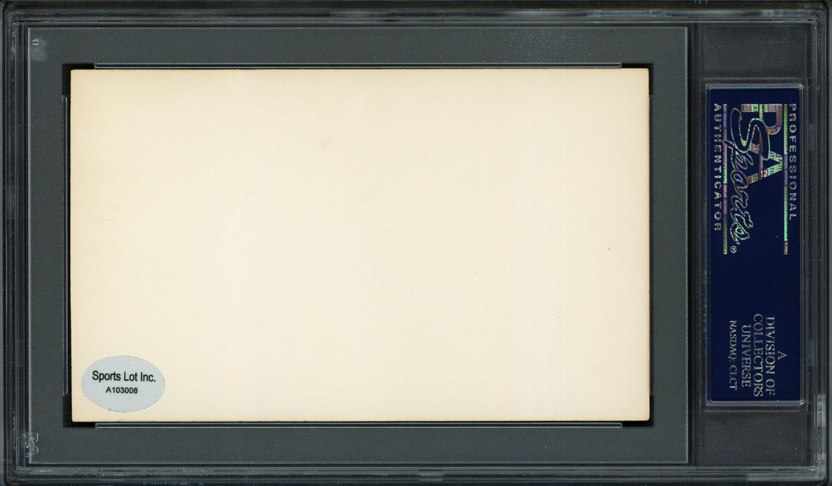 George Bill Aiton Autographed 3x5 Index Card St. Louis Browns PSA/DNA #83860265