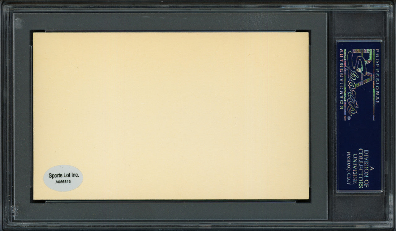 Arnold "Red" Anderson Autographed 3x5 Index Card Washington Senators PSA/DNA #83860287