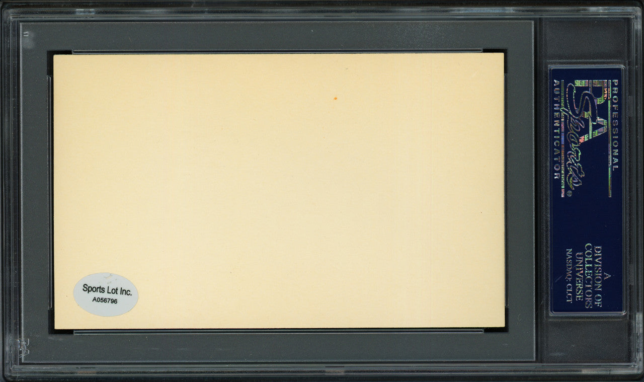 Arnold "Red" Anderson Autographed 3x5 Index Card Washington Senators PSA/DNA #83860288