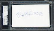 Neil Armstrong (HOCKEY) Autographed 3x5 Index Card NHL Referee PSA/DNA #83721302