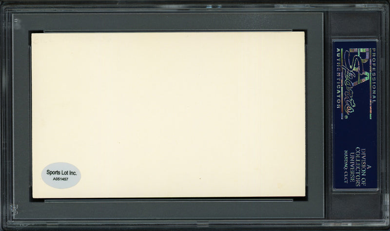 Bill Atwood Autographed 3x5 Index Card Philadelphia Phillies PSA/DNA #83860317