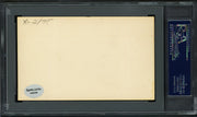 Les Backman Autographed 3x5 Index Card St. Louis Cardinals "1909-10" PSA/DNA #83860337