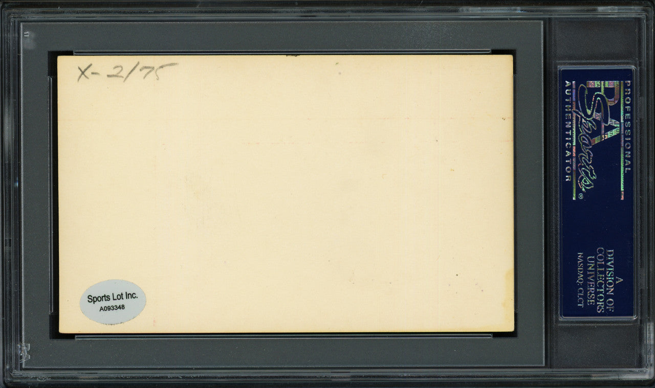 Les Backman Autographed 3x5 Index Card St. Louis Cardinals "1909-10" PSA/DNA #83860337