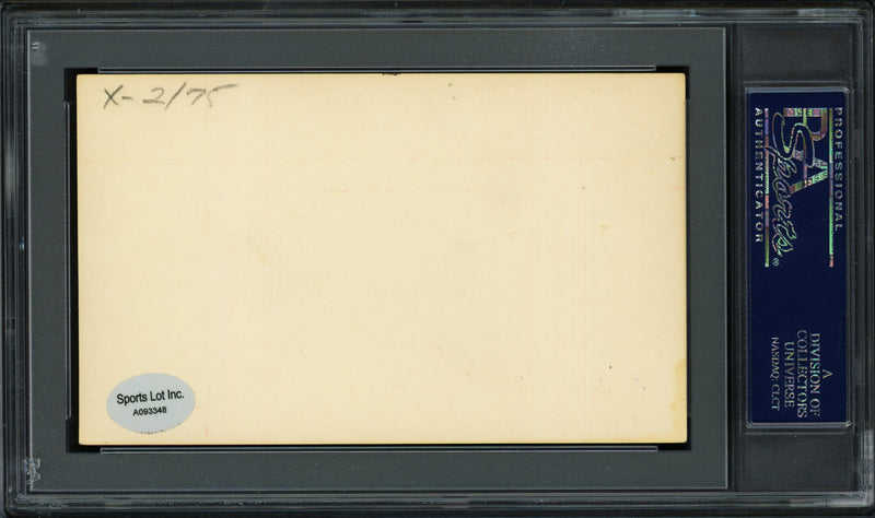 Les Backman Autographed 3x5 Index Card St. Louis Cardinals "1909-10" PSA/DNA #83860337