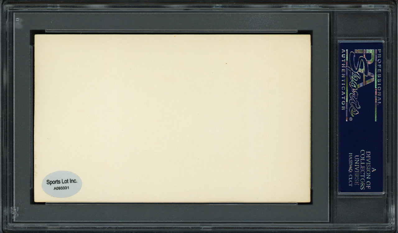 Les Backman Autographed 3x5 Index Card St. Louis Cardinals "1909-10" PSA/DNA #83860338