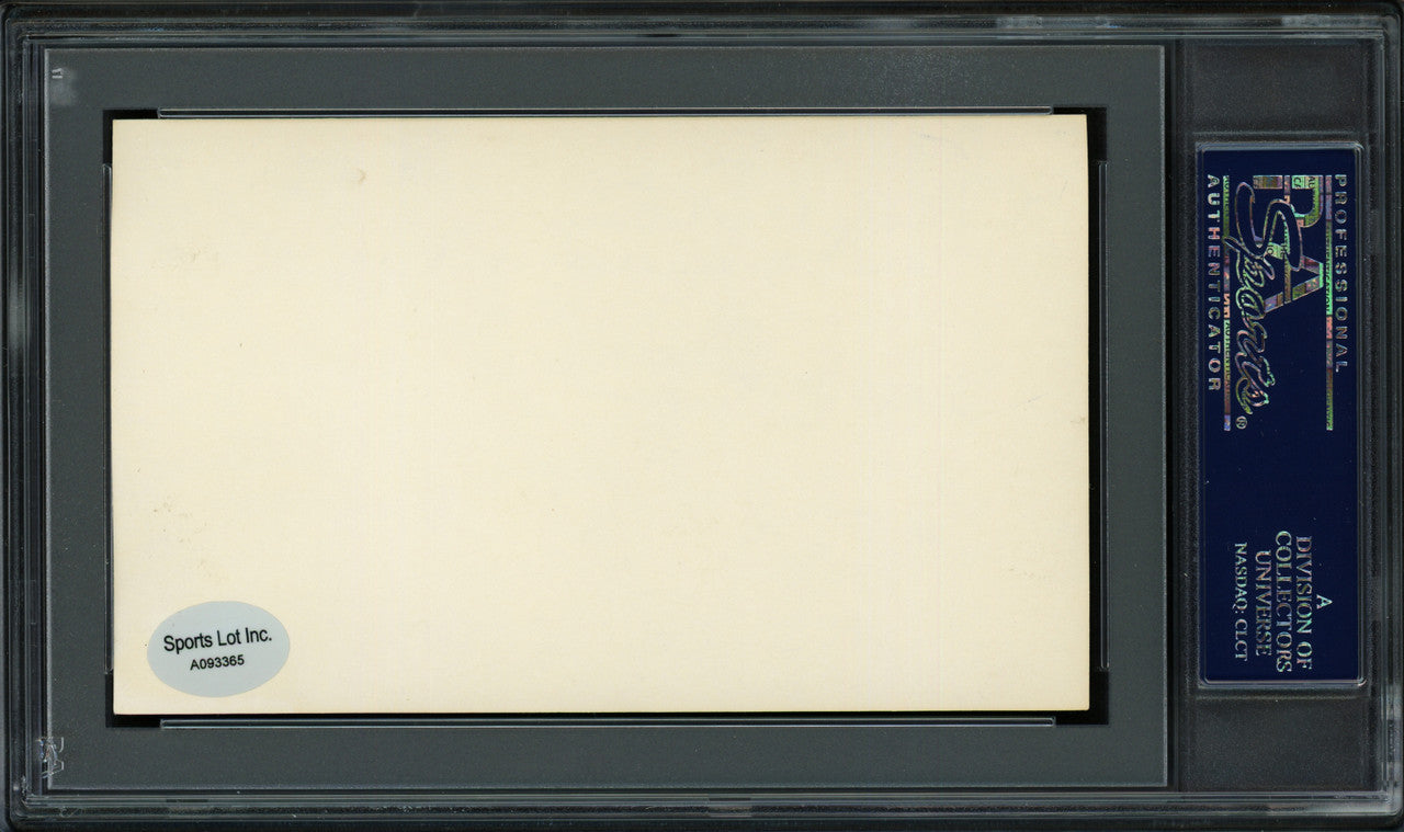 Les Backman Autographed 3x5 Index Card St. Louis Cardinals "1909-10" PSA/DNA #83860341