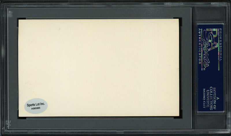 Les Backman Autographed 3x5 Index Card St. Louis Cardinals "1909-10" PSA/DNA #83860341