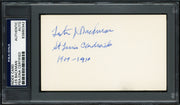 Les Backman Autographed 3x5 Index Card St. Louis Cardinals "1909-10" PSA/DNA #83860342