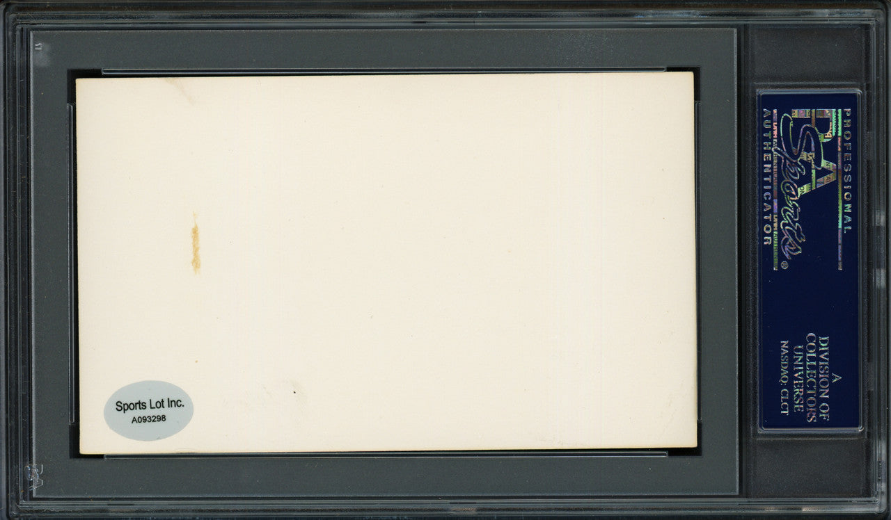 Les Backman Autographed 3x5 Index Card St. Louis Cardinals "1909-10" PSA/DNA #83860342