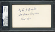 Les Backman Autographed 3x5 Index Card St. Louis Cardinals "1909-10" PSA/DNA #83860343