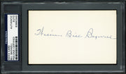 Bill Bagwell Autographed 3x5 Index Card Boston Braves, Philadelphia A's PSA/DNA #83860345