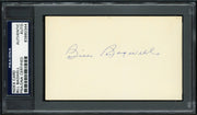 Bill Bagwell Autographed 3x5 Index Card Boston Braves, Philadelphia A's PSA/DNA #83860344