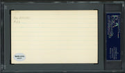 Bill Bagwell Autographed 3x5 Index Card Boston Braves, Philadelphia A's PSA/DNA #83860344