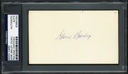 Gene Bailey Autographed 3x5 Index Card Boston Braves, Philadelphia A's (Signed Twice) PSA/DNA #83860354