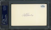 Gene Bailey Autographed 3x5 Index Card Boston Braves, Philadelphia A's (Signed Twice) PSA/DNA #83860354