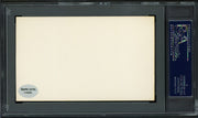 Tom "Rattlesnake" Baker Autographed 3x5 Index Card Brooklyn Dodgers PSA/DNA #83860357