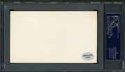 Tom "Rattlesnake" Baker Autographed 3x5 Index Card Brooklyn Dodgers PSA/DNA #83860358