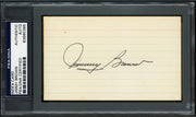 Jimmy Brown Autographed 3x5 Index Card St. Louis Cardinals PSA/DNA #83860385