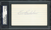 William "Bill" Brubaker Autographed 3x5 Index Card Pittsburgh Pirates, Boston Braves PSA/DNA #83862085