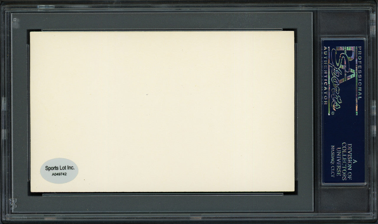 William "Bill" Brubaker Autographed 3x5 Index Card Pittsburgh Pirates, Boston Braves PSA/DNA #83862085