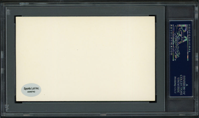 William "Bill" Brubaker Autographed 3x5 Index Card Pittsburgh Pirates, Boston Braves PSA/DNA #83862085