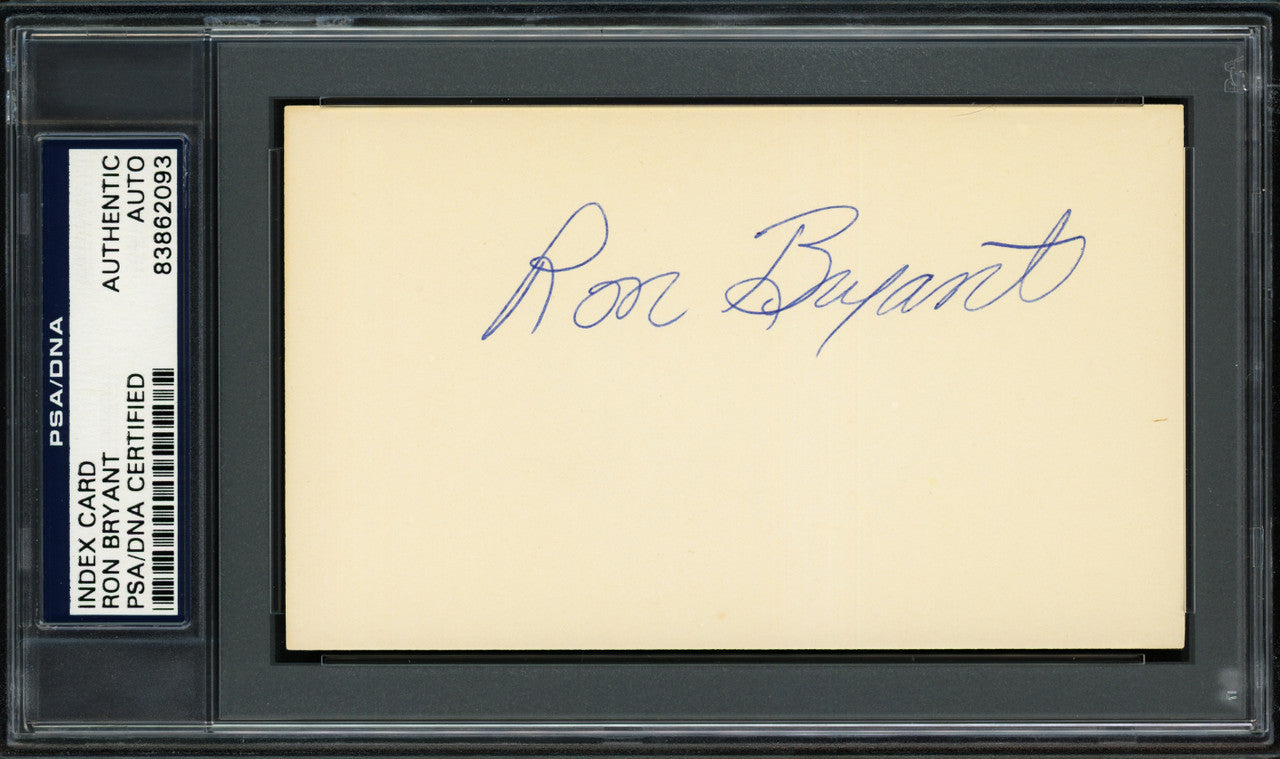 Ron Bryant Autographed 3x5 Index Card San Francisco Giants PSA/DNA #83862093