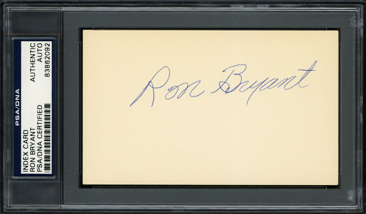 Ron Bryant Autographed 3x5 Index Card San Francisco Giants PSA/DNA #83862092