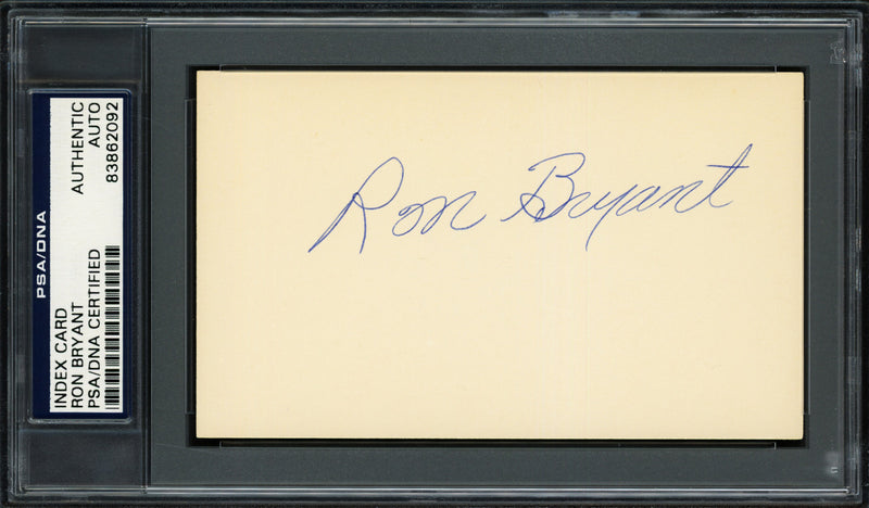 Ron Bryant Autographed 3x5 Index Card San Francisco Giants PSA/DNA #83862092