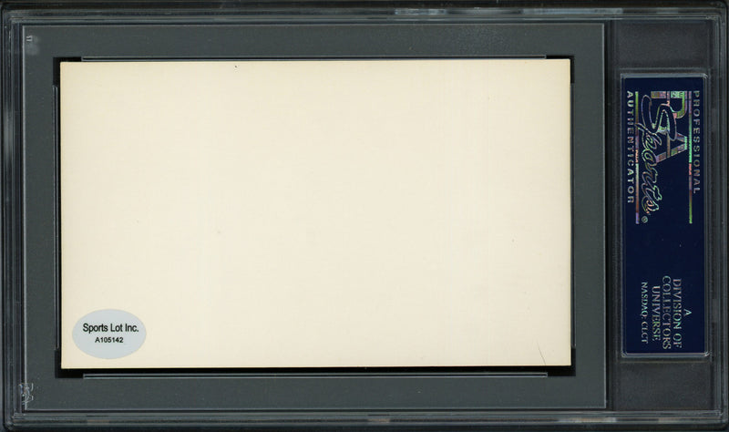 George H. Burns Autographed 3x5 Index Card New York Giants, Philadelphia Phillies PSA/DNA #83862116