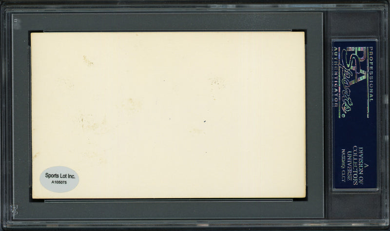 Irving Jack Burns Autographed 3x5 Index Card St. Louis Browns, Detroit Tigers "Best Wishes" PSA/DNA #83862122