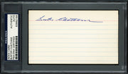 Charles L. "Buster" Chatham Autographed 3x5 Index Card Boston Braves PSA/DNA #83862164
