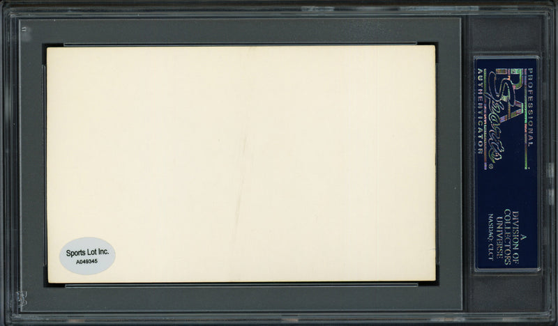 Charles L. "Buster" Chatham Autographed 3x5 Index Card Boston Braves PSA/DNA #83862164