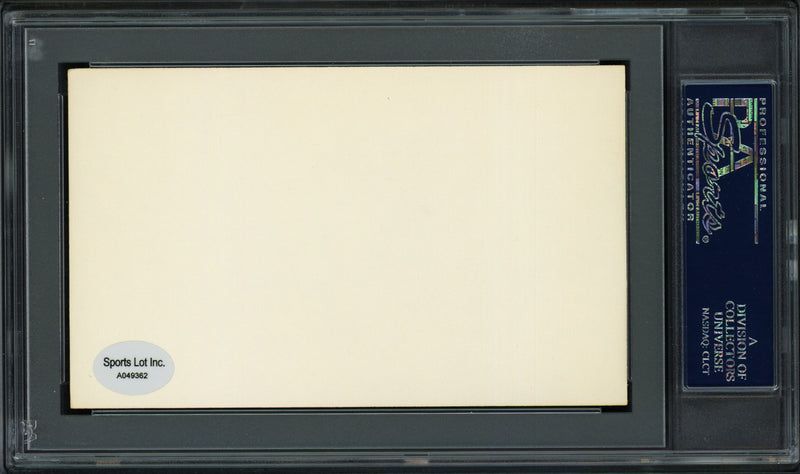 Charles L. "Buster" Chatham Autographed 3x5 Index Card Boston Braves PSA/DNA #83862165